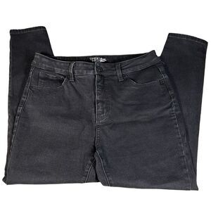 Time and Tru Women's Skinny Jeans High Rise Denim Pants Black Size 12 Petite